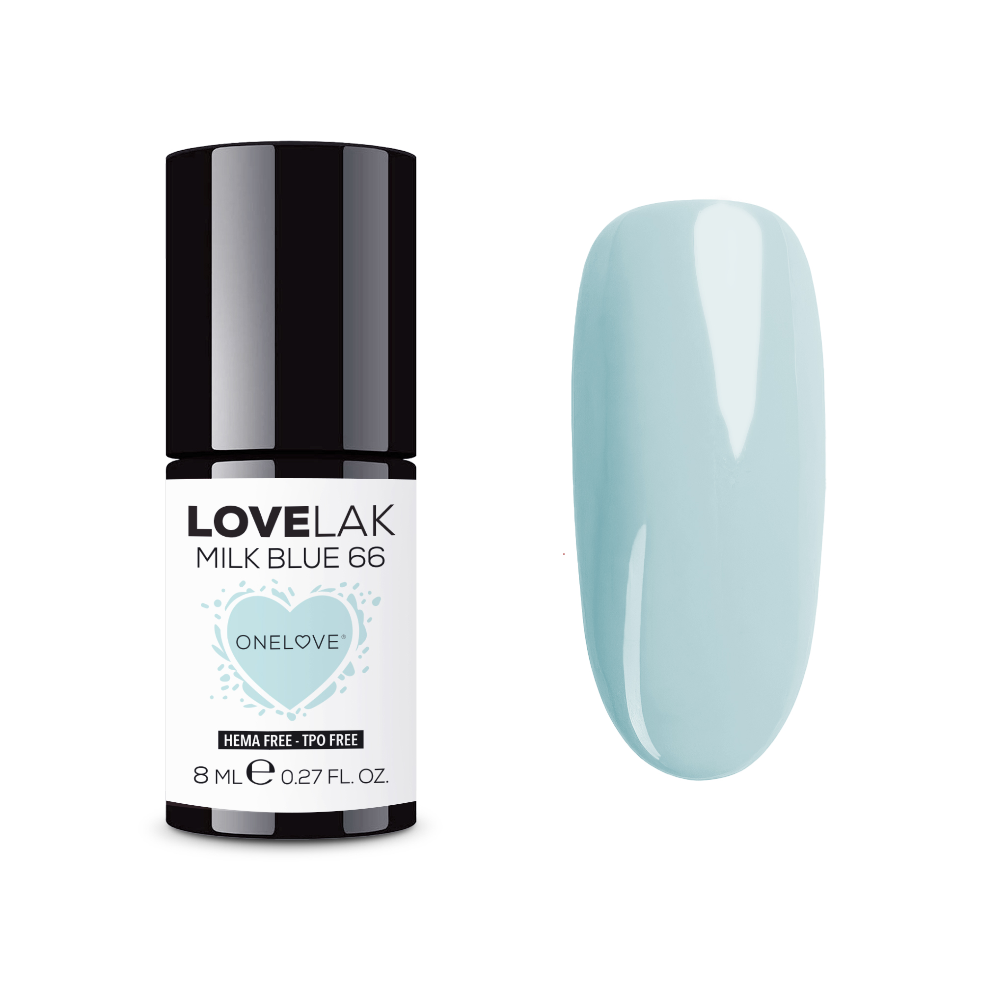LOVELAK - MILK BLUE 66 - GEL SEMIPERMANENTE - 8ML