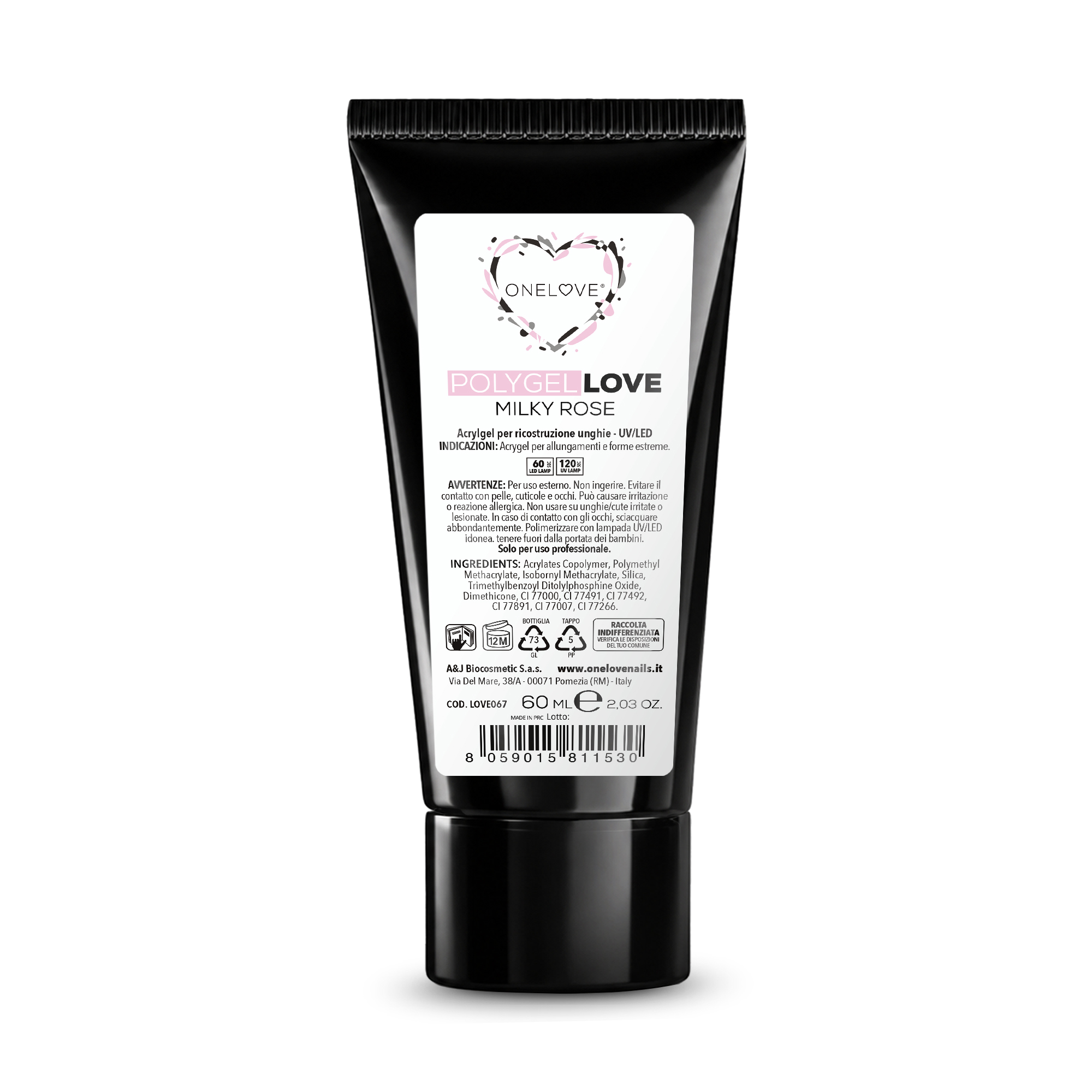POLYGEL LOVE - MILKY ROSE - 60 ML