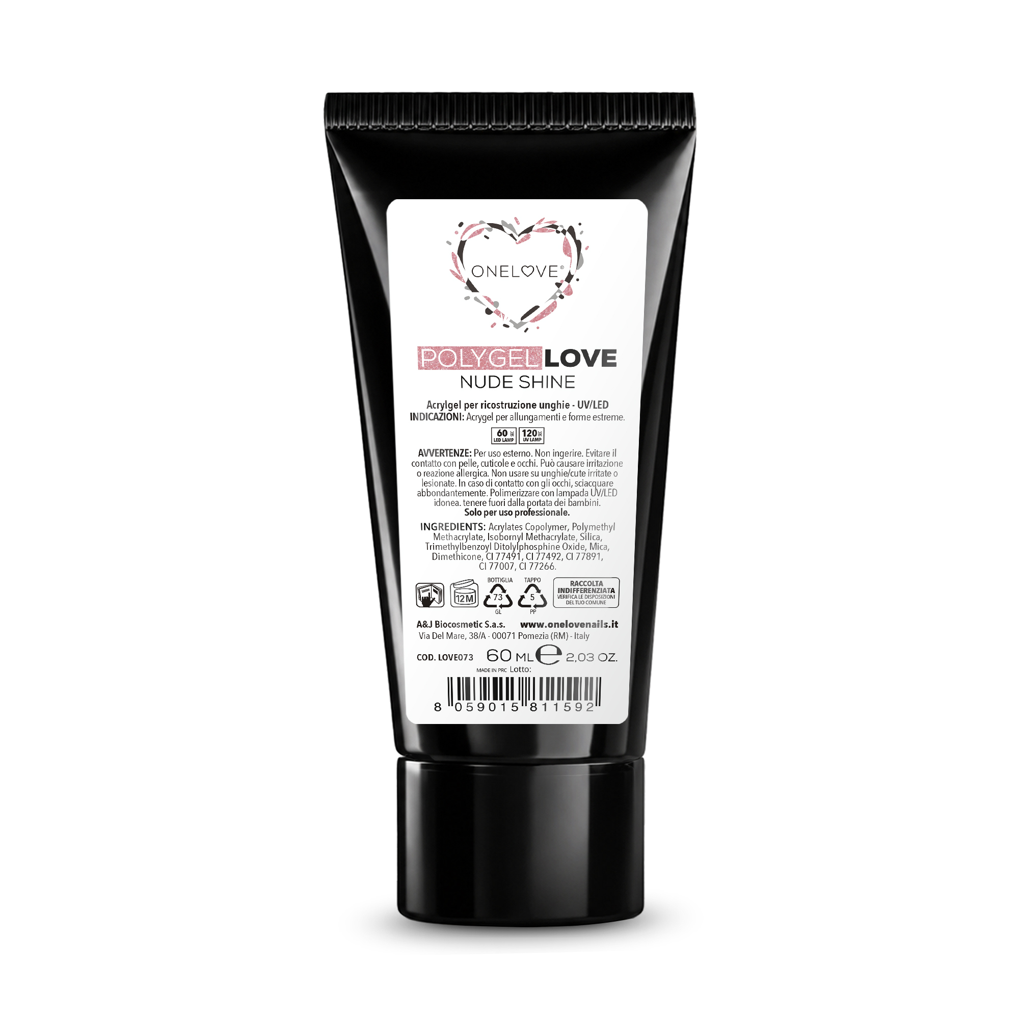 POLYGEL LOVE - NUDE SHINE - 60 ML